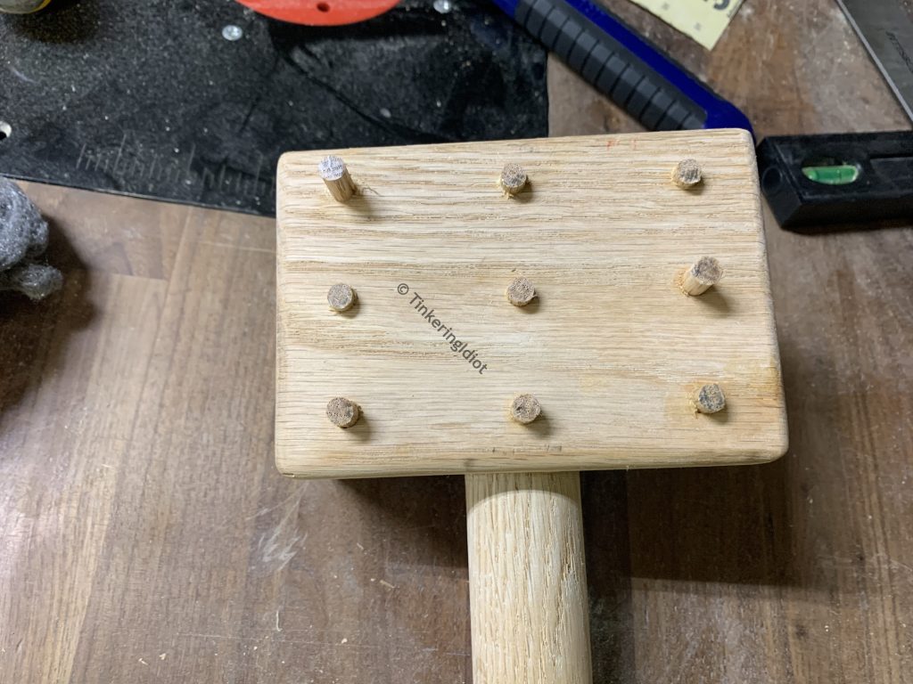 reinforcing dowels glued in