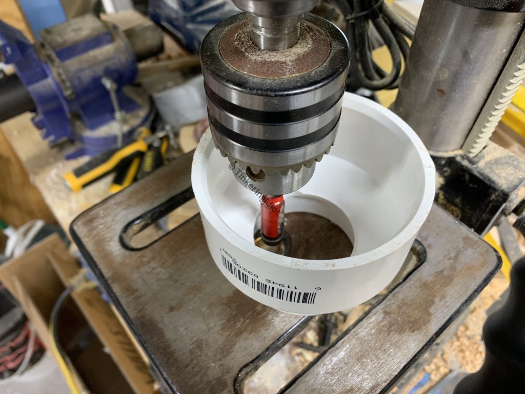 milling off the inner ridge with a flush trim router bit