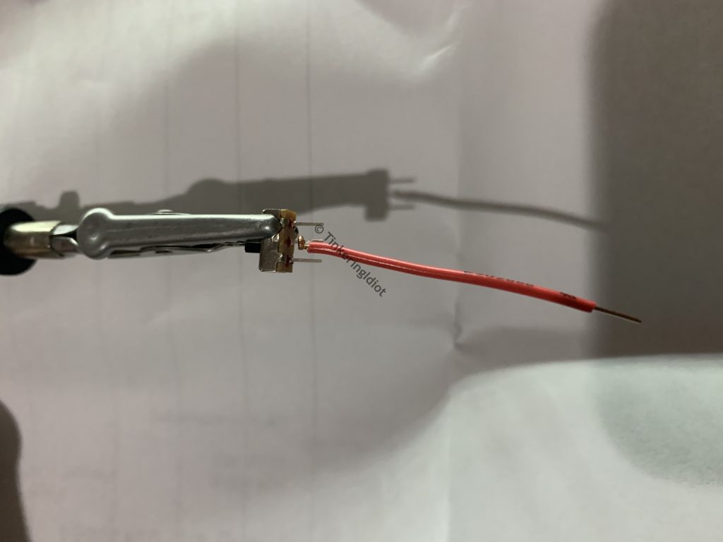 connecting wire to the on off switch